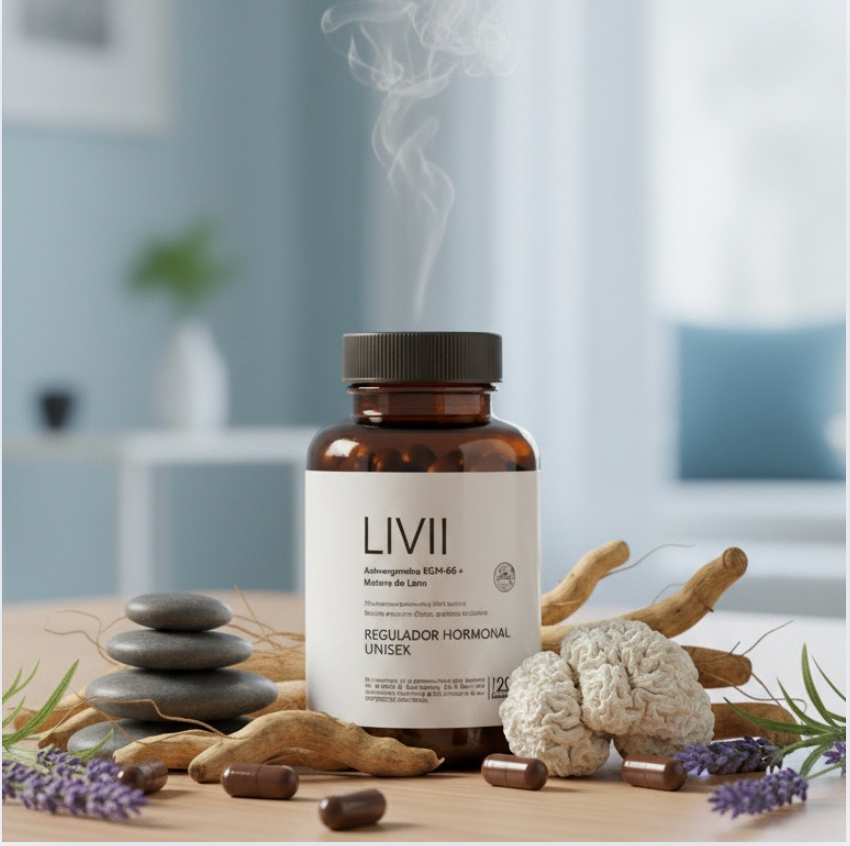 Regulador Hormonal Unisex | Ashwagandha KSM-66 + Melena de León